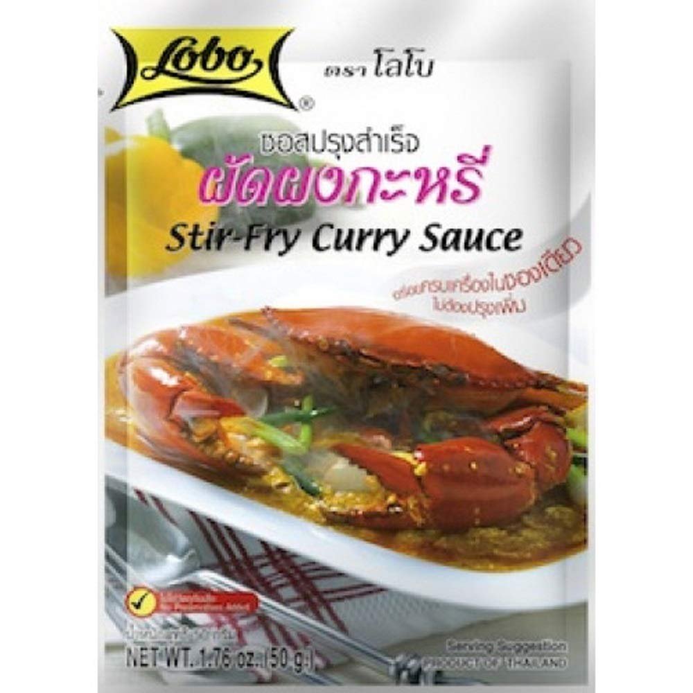 Lobo Brand Stir-Fry curry sauce, 1.76oz. X 5 Packs