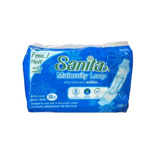 Sanitary Napkins Maternity Postpartum Looped Extra Long 35cm 10 Pads