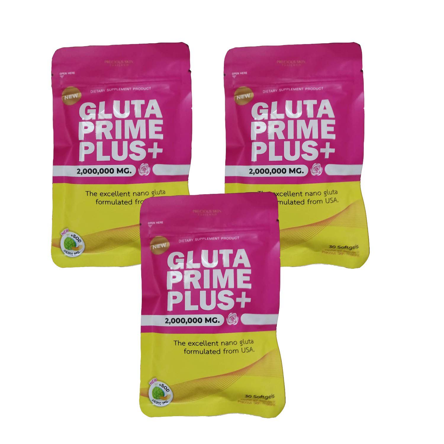 X3 box.-Supreme Gluta Prime Plus gluta white Lightening white Glutathion