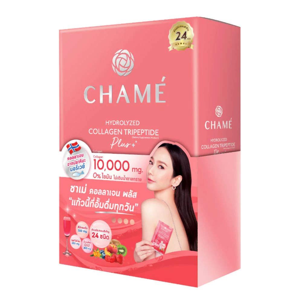Chame White Strawberry Collagen Premium Skin White Clear and Tighten