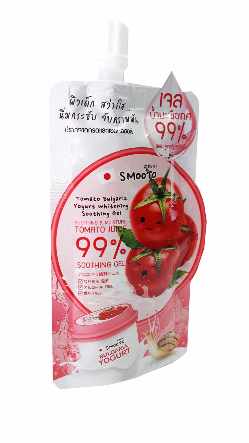 Smooto 3 Packs of Smooto Tomato Bulgaria Yogurt Soothing Gel. (40