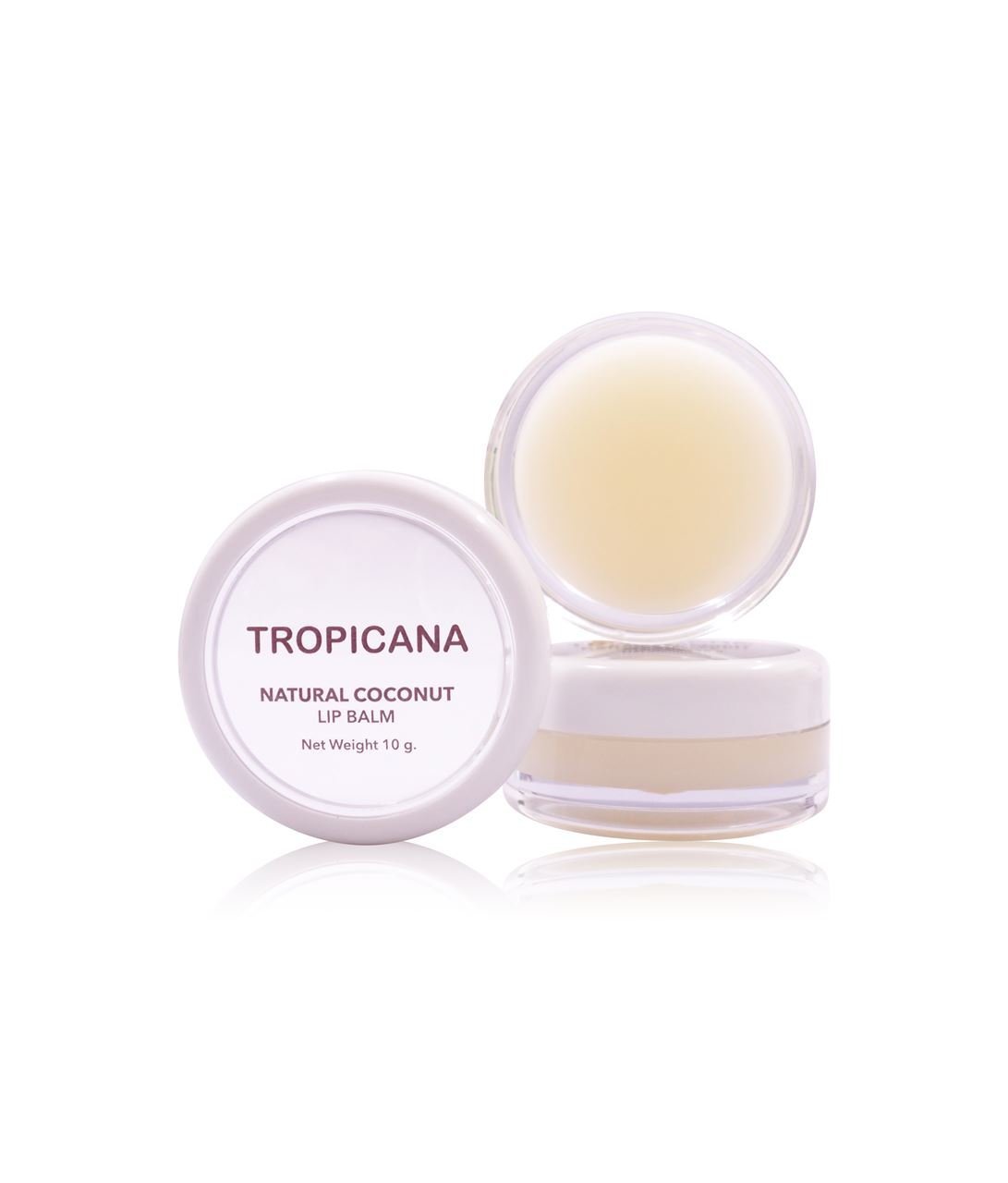 6x Natural Coconut Lip Balm Moisture (Non-Preservative) Coconut Delight