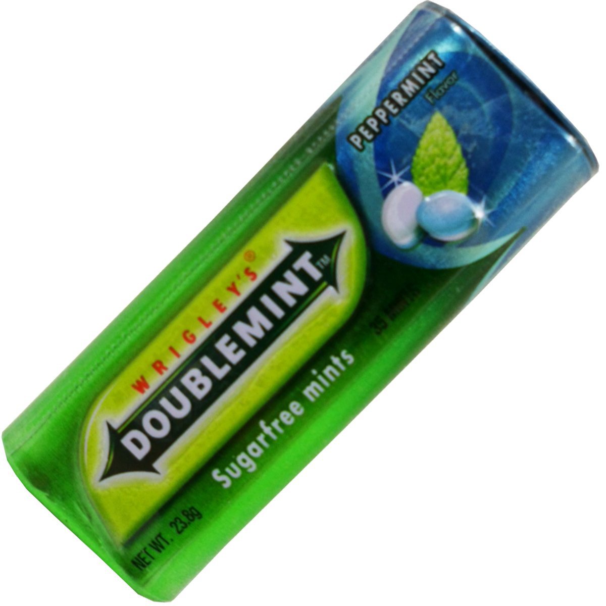 Wrigleys Doublemint Candy Peppermint Flavor Sugar Free Net Wt 23.8 G