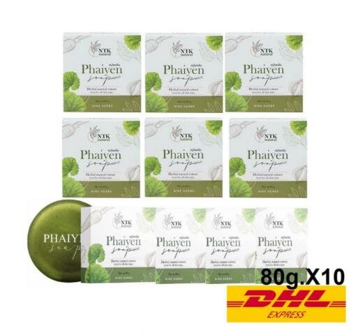 10X Phaiyen Herbal Soap Natural Extract Treat for all Skin type 80