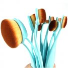 MY BRUSH SET - 10 PIECE BABY BLUE OVAL BRUSH SET