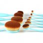 MY BRUSH SET - 10 PIECE BABY BLUE OVAL BRUSH SET