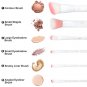 MY BRUSH SET - MATTE WHITE & PINK BRUSH SET
