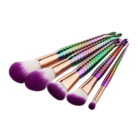 MY BRUSH SET - 5 PIECE RAINBOW MERMAID BRUSH SET