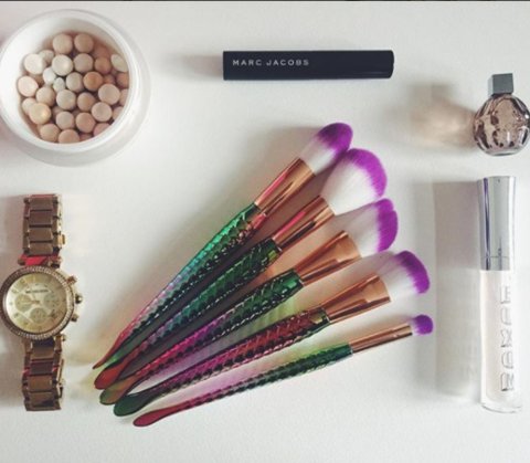 MY BRUSH SET - 7 PIECE RAINBOW MERMAID BRUSH SET