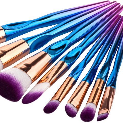 MY BRUSH SET - 8 PIECE RAINBOW MERMAID BRUSH SET