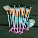 MY BRUSH SET - BLUE MERMAID BRUSH SET WITH FREE CONTOUR BRUSH