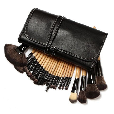 MY BRUSH SET - 32 PIECE MAKEUP BRUSH SET WITH CASE IN BLACK