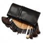 MY BRUSH SET - 32 PIECE MAKEUP BRUSH SET WITH CASE IN BLACK
