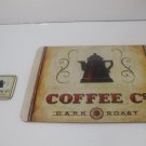 Shabby Chic Corkboard Placemat And Coaster 15 Inches X 13 Inches Coffee Co Dark Roast
