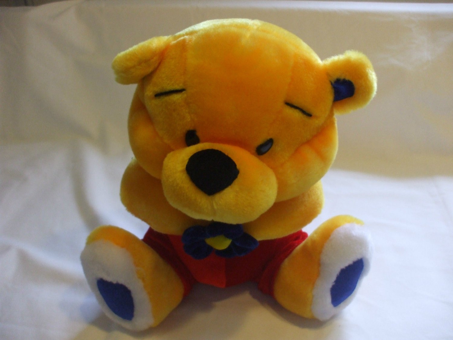 red yellow teddy bear