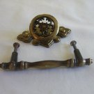Shabby Chic 1 rectangle And 1 Round Metal Cabinet Drawer Door With Back Plate