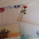 20 Sheets Decorative Paper Stationary 8.5 x 11 Red Rose Dolphins Sailboat Puppy