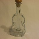 Collectors Violin Clear Glass For Syrup, Liqueur, Drinks