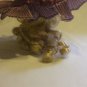 Porcelain Doll Head With Purple Hat & Blond Hair For Crafters And Collectors