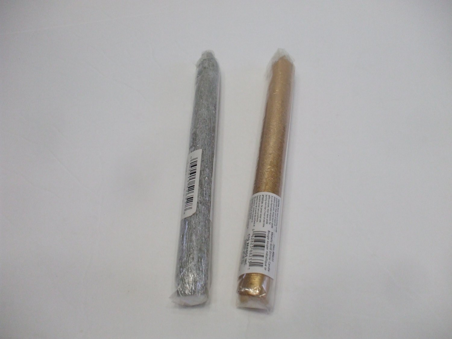Gold/Silver Parrafin Taper Candle for ritual spell altar work Symbolize sun/moon
