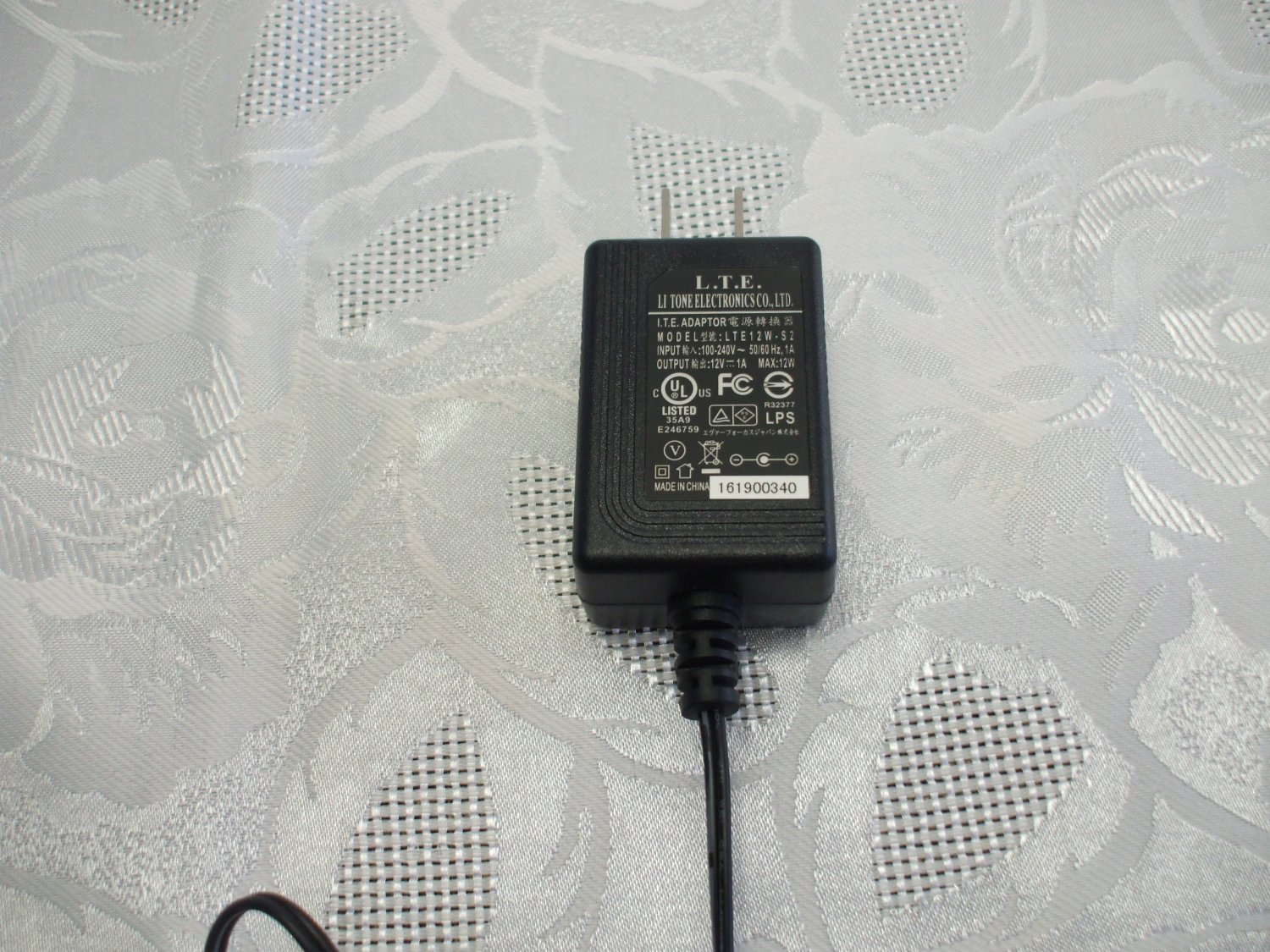 LTE ITE ADAPTOR LTE12W-S2 12V POWER ADAPTER