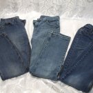 3 Pairs Denim Jeans Size 14 Regular Straight Legs