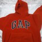 Gap Athletic Orange Hoodie Med 8-10 Years Old