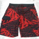 Mens red/ black shorts size 32 waist