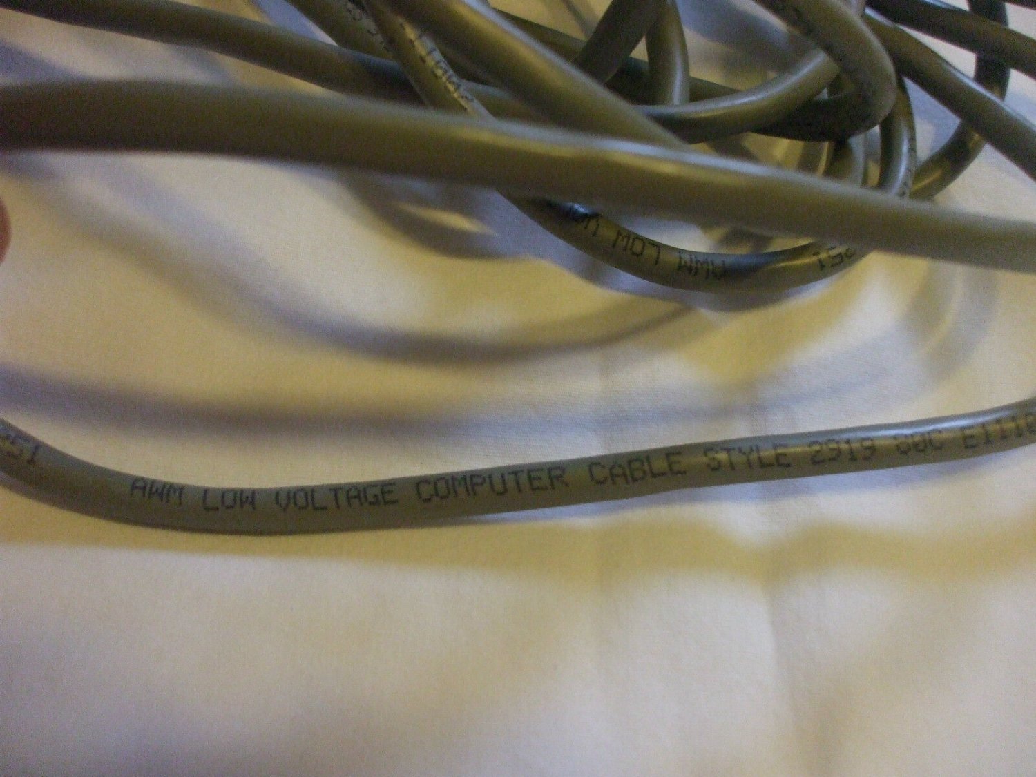 Computer Cable 12 ft AWM Low Voltage Style 2919 80C E111002