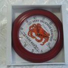 Crab Battery Wall Clock Restaurant Bistro Cafe Home Decor Plastic