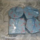 Lot 4 Blue Jewelry Trinket Gift Boxes