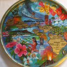 Tin Metal Decorative Plate Hawaiian State Islands