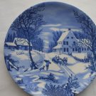 The Homestead In Winter Collector Plate Sleigh Ride