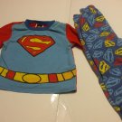 Toddlers Superman PJs Pyjamas 2T 100% Cotton