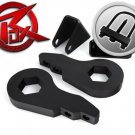 ROX 01-10 Chevrolet 1500HD Steel 3" Blk Level Lift Keys Kit w/ Extenders + Tool