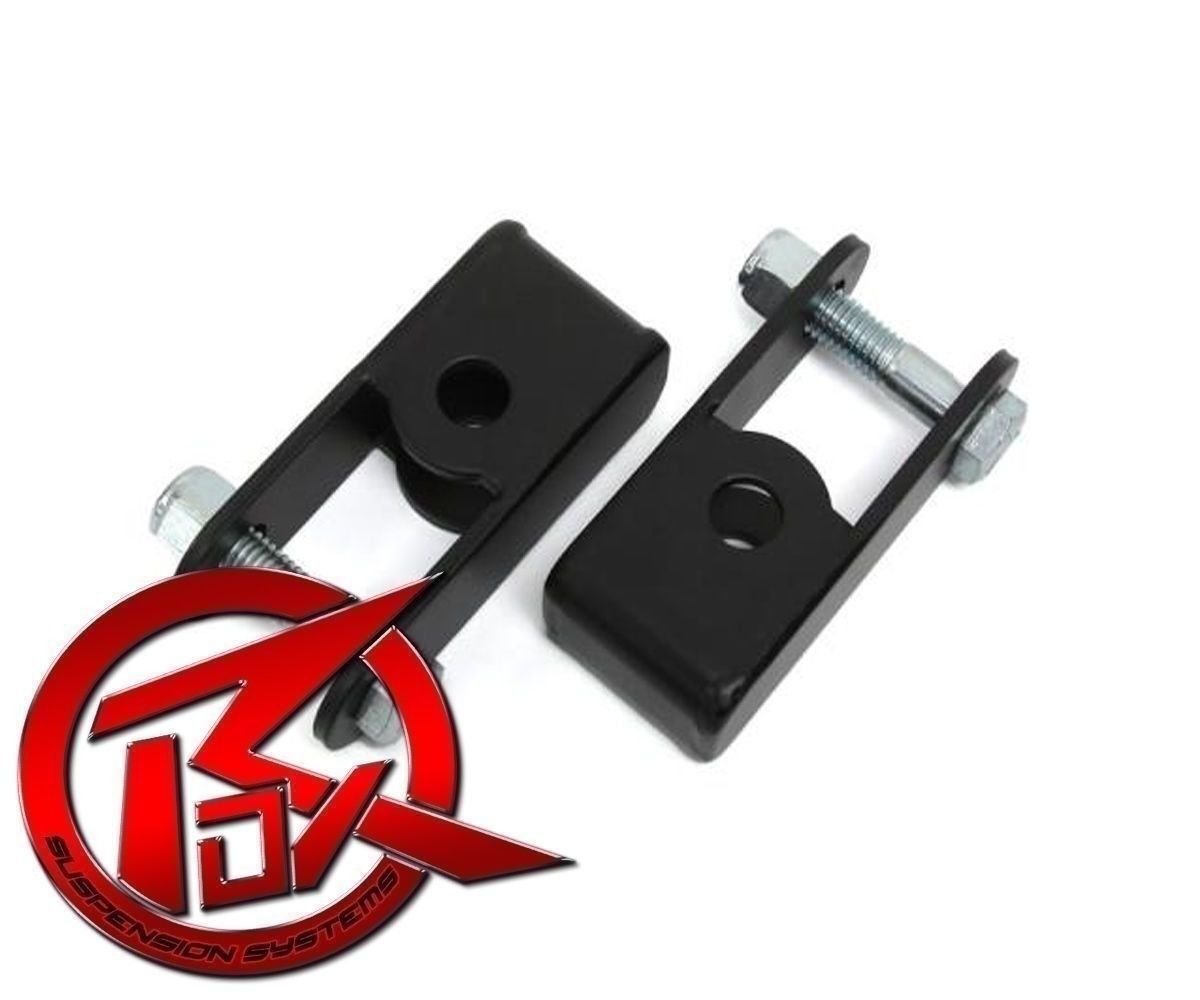 Steel 2000-2006 GMC Yukon Front Shock Extenders Lift Kit Blk 4WD