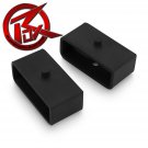 1999-18 Toyota Tundra Blk Rear 2" Steel Tapered Lift Blocks Kit 4X2 4X4