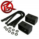 02-08 Dodge Ram 1500 Steel 3" Rear Blk Blocks Level Lift Kit U-Bolts 4X2