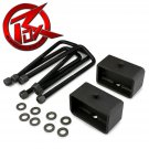 1988-1999 Chevy GMC K1500 4WD 3" Steel Rear Lift Leveling Kit + U Bolts