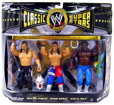 Wwe/wwf Ljn Hasbro Classic Superstars 3 Pack Jake Roberts, British ...