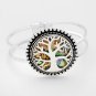 Abalone Tree Of Life Hinged Bracelet