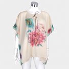 Floral Print Cover Up Poncho