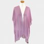 Solid Chiffon Open Poncho