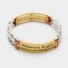 "mom & Daughter" Stretch Bracelet