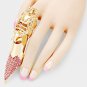 Versatile Crystal Accented Medieval Stretch Ring / Pendant