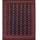 The primary color in this handmade rug is Dark Blue.