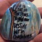 Hand Painted Art Rock "Not in the Stars" Design