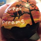Hand Painted Art Rock "Sweet Dreams" Design