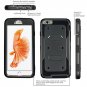 Outer Box Hard Rubber Hybrid Phone Case Cover w/ Clip For iPhone 8 7 6 6s Plus