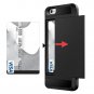 Outer Box Wallet Case Cover with Card Slot Holder for iPhone SE 5 5S